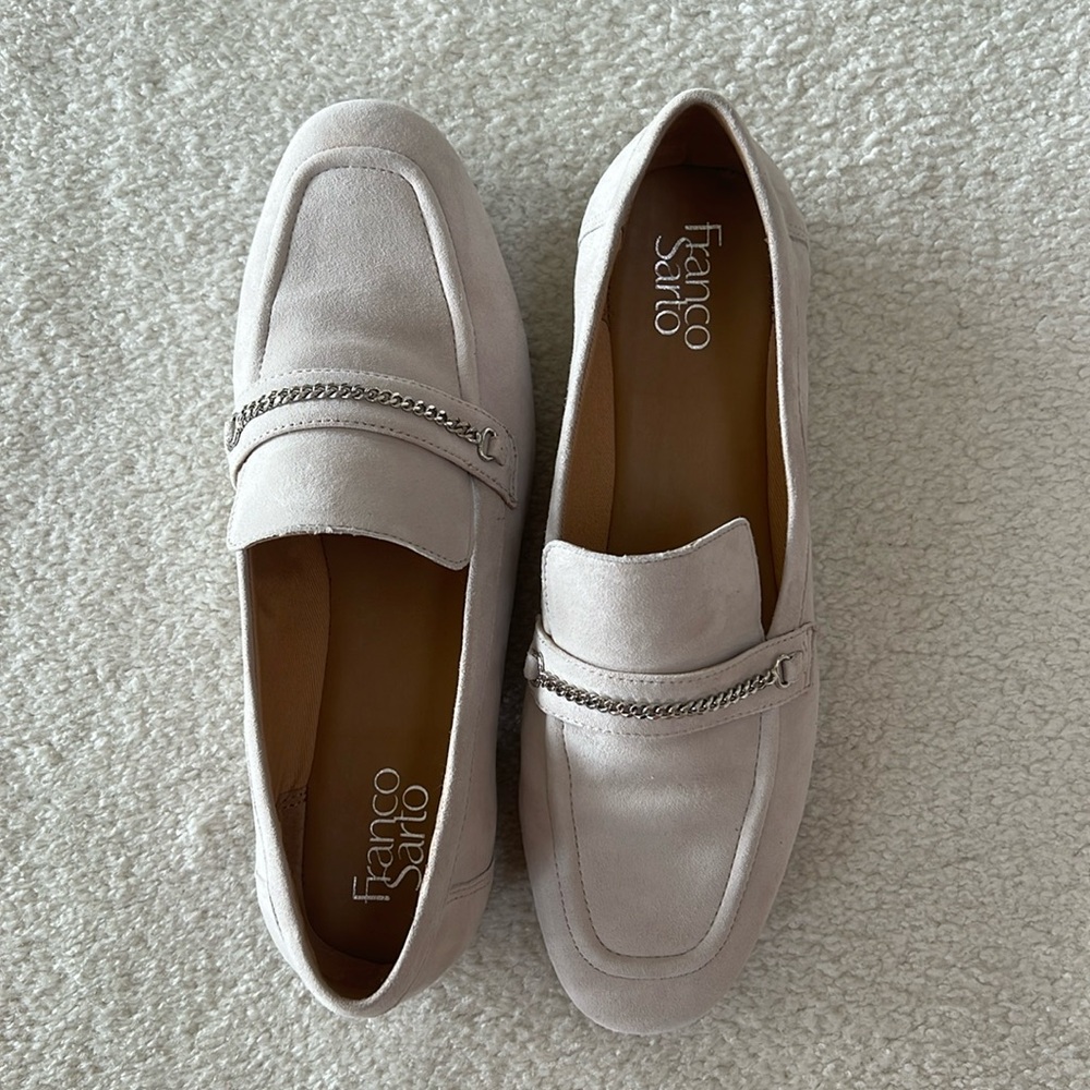 Never Worn Franco Sarto suede loafers